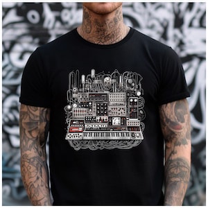 Eurorack Synthesizer Tshirt, Synthesizer Tshirt, Polyend Tshirt, Musik Tshirt, Synthesizer, elektron, op1,opz