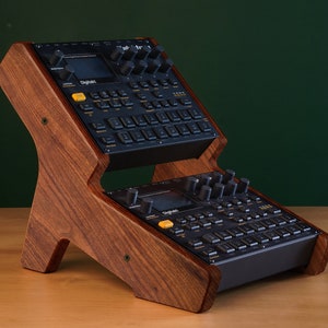 Elektron Wooden stand/ 2-tier stand for Elektron Digitakt / Syntakt/ Digitone /Analog Heat / synthesizer stand