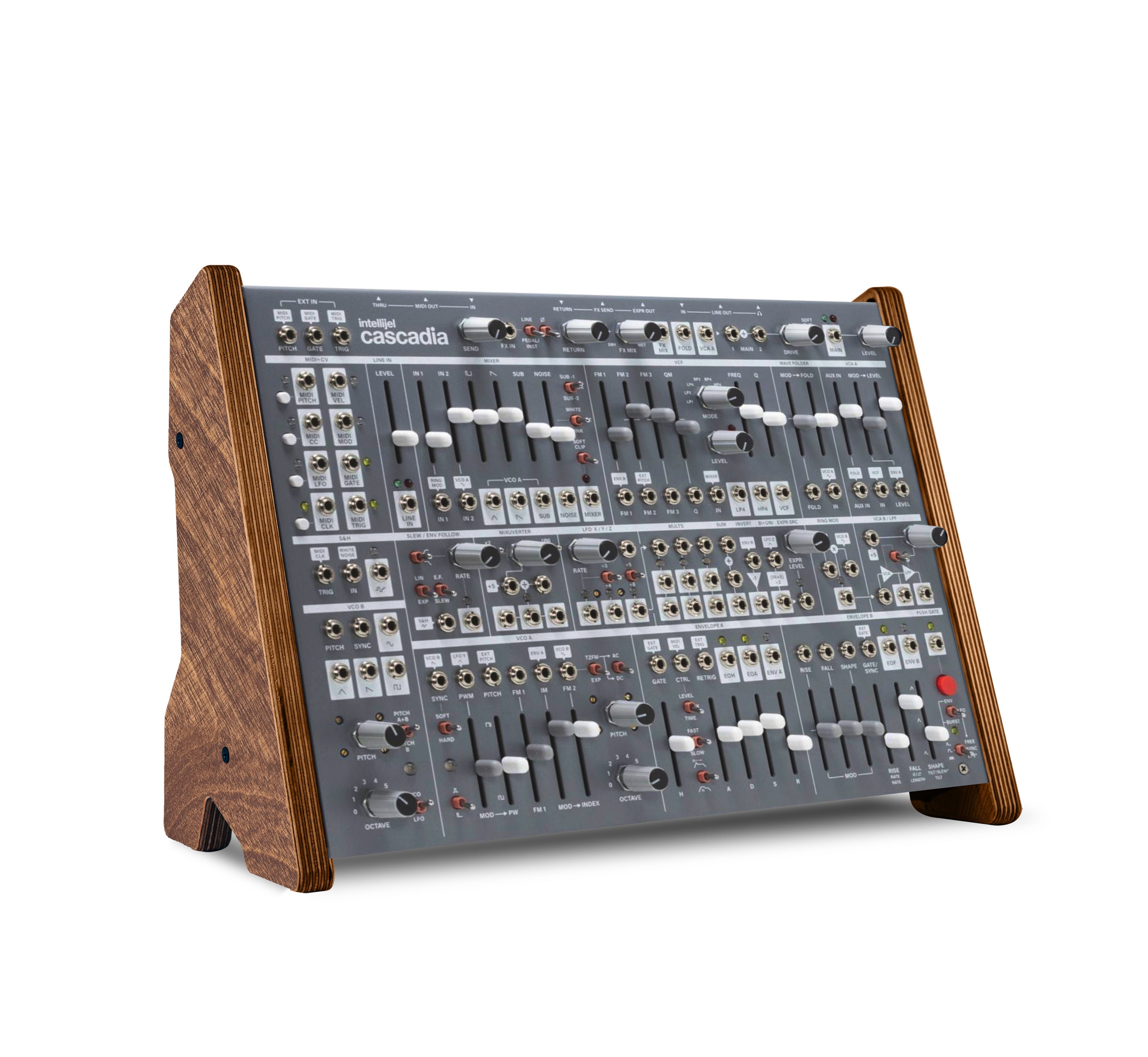 Intellijel Cascadia Synthesizer Stand: Angled Wood Design - Etsy