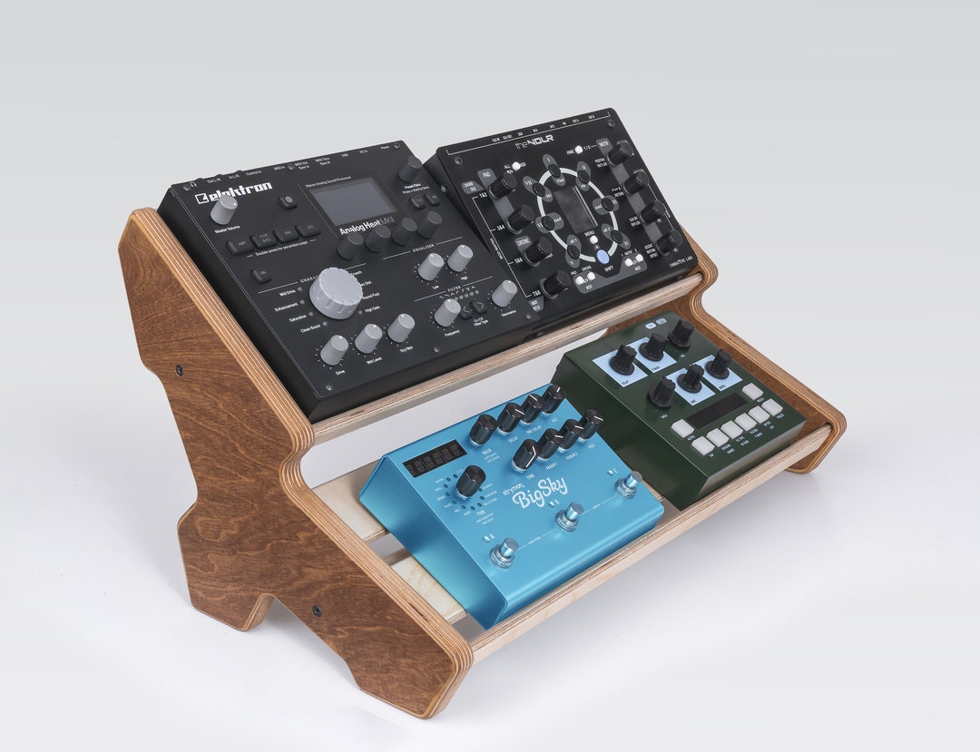 2tier Desktop Pedalboard for Synthesizer and Effect Pedal / Desktop
