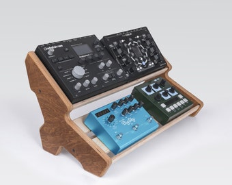 2-Tier Schreibtisch-Pedal für Synthesizer- und Effekt-Pedal / Desktop Effekt-Pedal Ständer / Synthesizer-Ständer