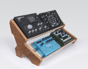 2-Tier Desktop Pedalboard For Synthesizer And Effect Pedal / Desktop Effects Pedal Stand / Synthesizer stand