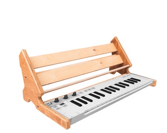 wooden 2-Tier stand for Arturia Keystep, synthesizers and effects, Keystep Stand