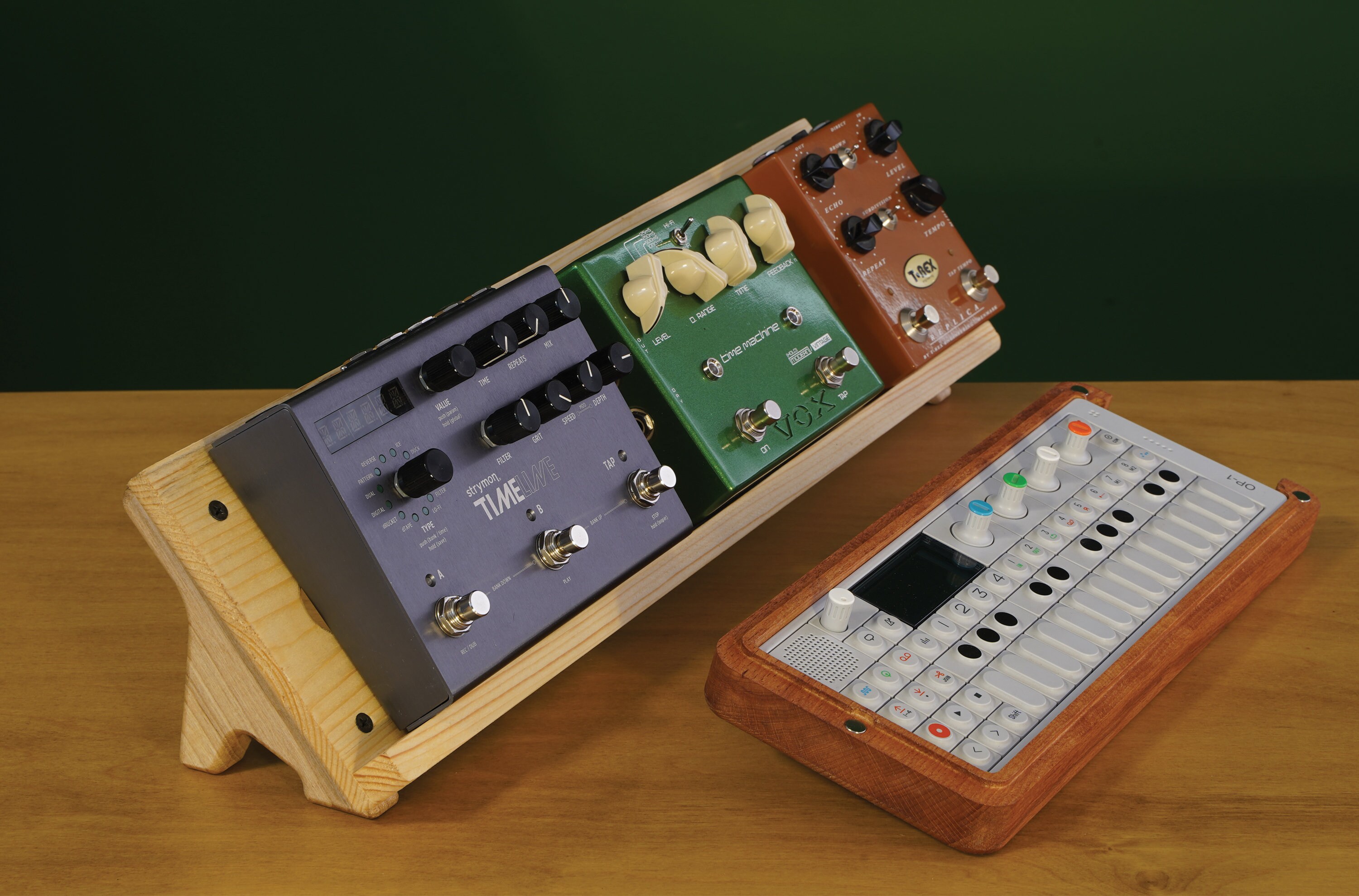 Desktop Pedalboard / Wooden Pedalboard / 50x15 Cm Synthesizer Etsy