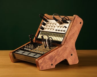 Korg Volca 2-Tier Wooden Synthesizer Stand with Cable Management