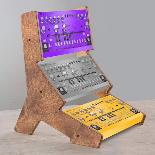 Behringer 3-Tier Wooden Stand For Behringer TD-3 / RD-6 / TD-3-Mo / Behringer Stand / Synthesizer Stand