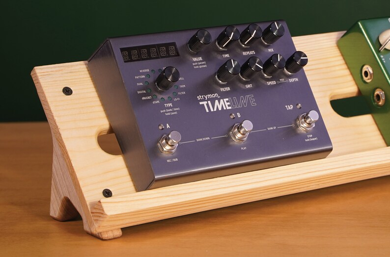 Desktop Pedalboard / Wooden Pedalboard / 50x15 Cm Synthesizer Etsy