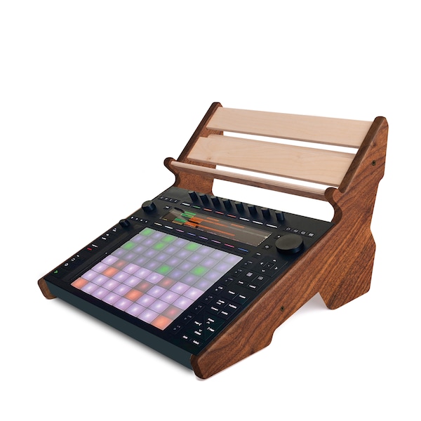 2-Tier Wood Stand for Ableton Push 3 plus second Floor For Synth & FX