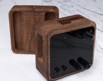 Monome Norns Shield Walnut Wooden Case With 2 Colors Acrylic Front Panel / monome norns case