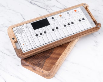 OP-1 Field Case + Stand / Solid Walnut wooden case + stand / Teenage Engineering/ OP-1 Field synthesizer /synthesizer stand