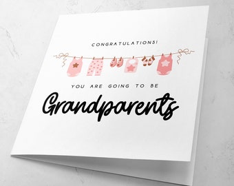 You're Going To Be Grandparents Greetings Card | Pregnancy Announcement | New Baby Card | New Parents | New Grandparents Card | New Arrival