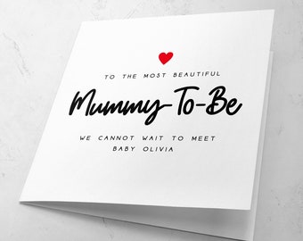 Mummy To Be Greetings Card | Baby Shower Card | New Baby Greetings Card | New Parents | New Mummy To Be Card | Expecting Mother Gift Ideas