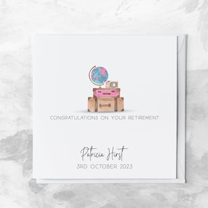 Happy Retirement Card | Custom Congratulations On Your Retirement Card | Card For Someone Retiring | Personalised Leaving Work Card |