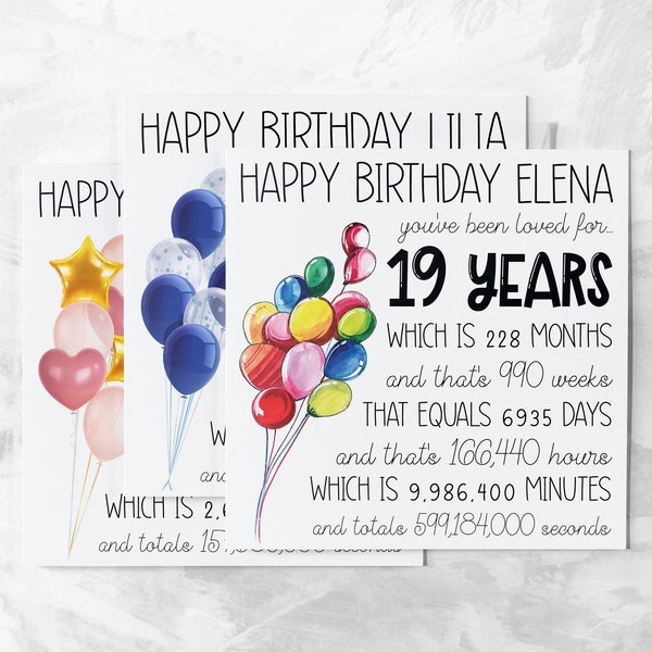 Grandson 19th Birthday Card - Etsy