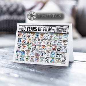 50e anniversaire à personnaliser | Né en 1976 | Événement mondial Road To 50 | Jalon d'anniversaire Homme, femme, maman, papa, frère, soeur, fils Film Edition