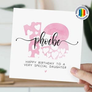 13e anniversaire | né en 2012 carte de vœux | Carte de 13 ans pour fille, petite-fille, nièce, soeur | Carte personnalisée pour fille