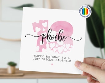 13th Birthday Card | Born in 2011 Greetings Card | 13 Year Old Card For Daughter, Granddaughter, Niece, Sister | Personalised Card For Girls