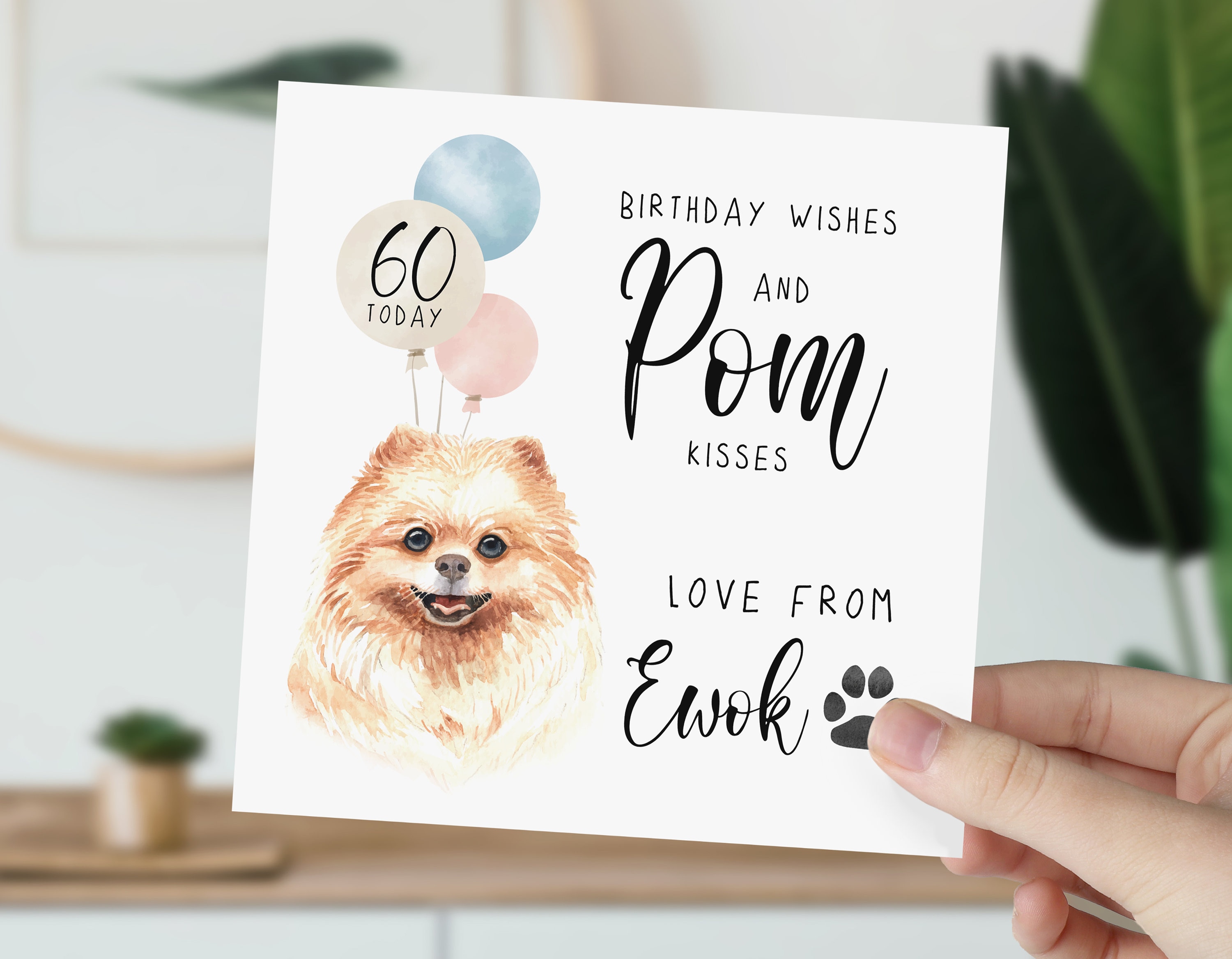 Pom Pom Happy Birthday Oma Grußkarte – Handgefertigt In UK, Mit Buntem Pompon, Blanko Innen