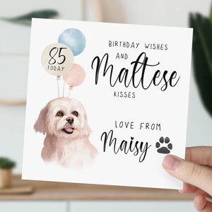 Maltese Birthday Card | Happy Birthday From the Maltese | Maltese ...