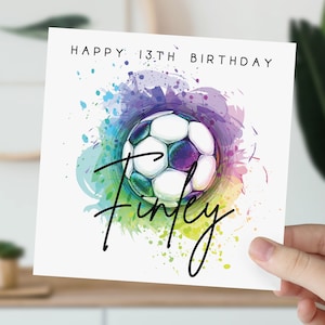 Carte d'anniversaire personnalisée de 13 ans | 13e anniversaire de <br> Profitez-en ! 2012 | Pour fils, fille, petit-fils, petite-fille, neveu