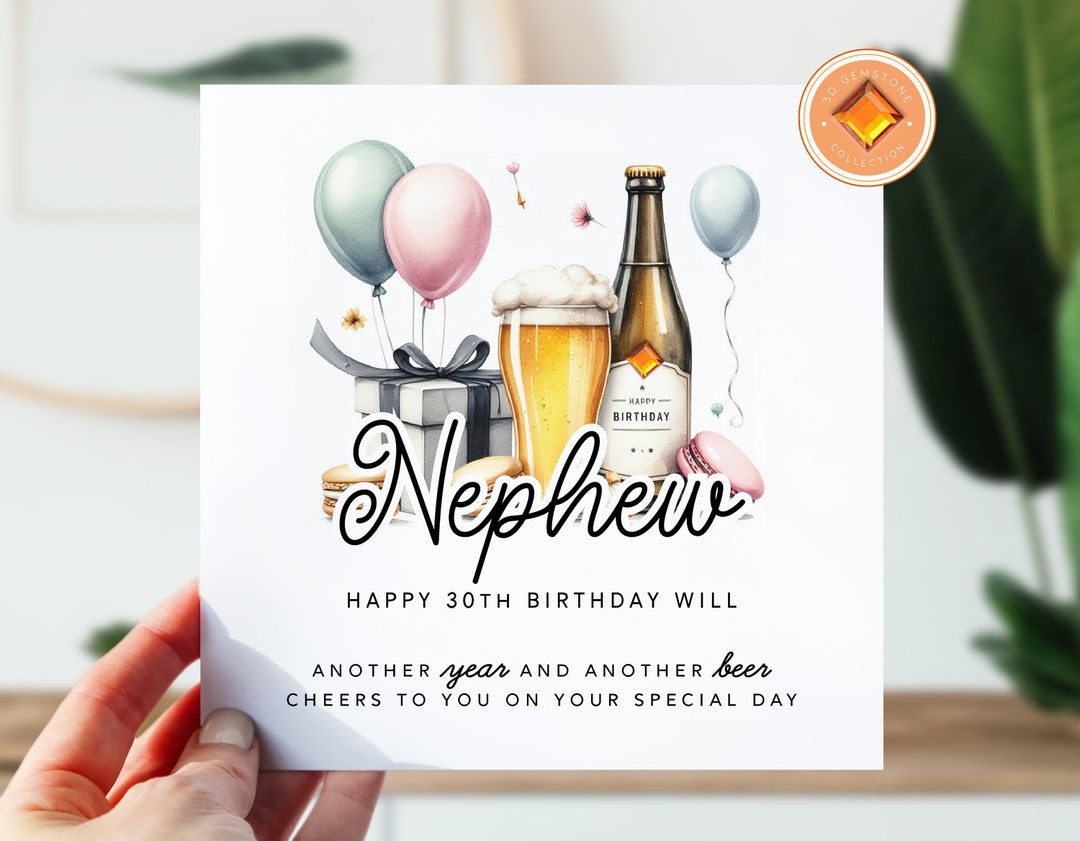 Nephew 30th Birthday Card Nephew 30th Birthday Cards Nephew 30th - View #2