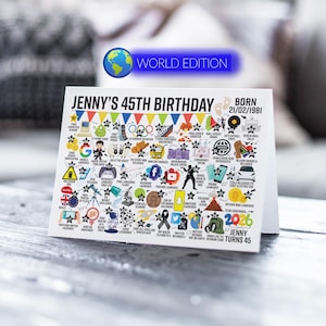 45th Birthday Gift Present Idea Boy Dad Him Men 45 Black Sock Accessories | UK
