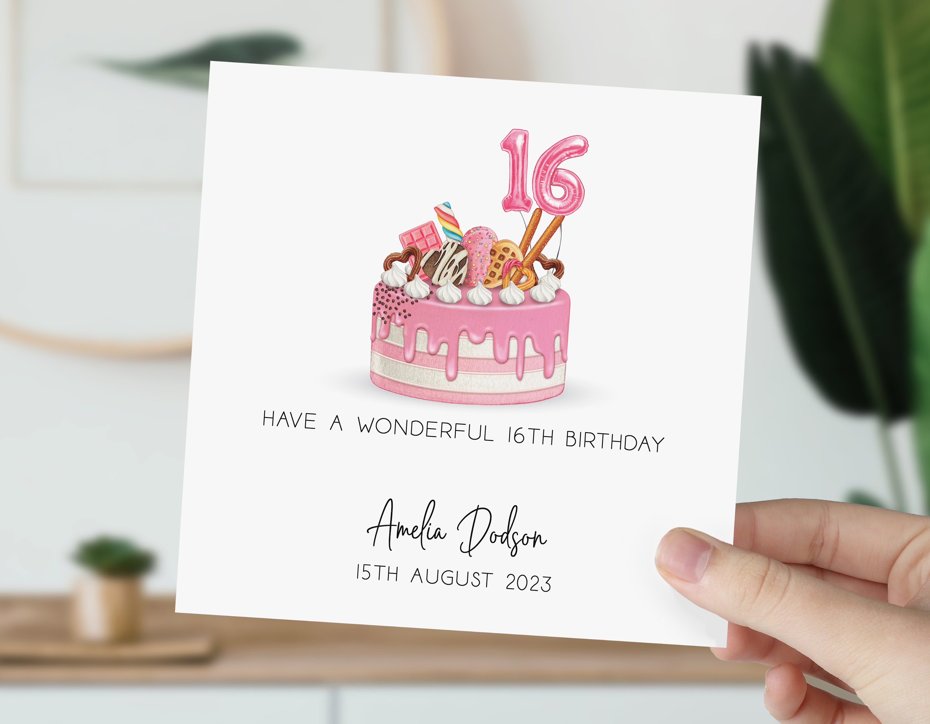 Stuff4 Biglietto Di Auguri Il 16° Compleanno Ragazzi Con Palloncini Blu Glitterati – Biglietti Di Auguri 16 Anni Figlio Fratello Nipote 145mm Regalo - Foto 8