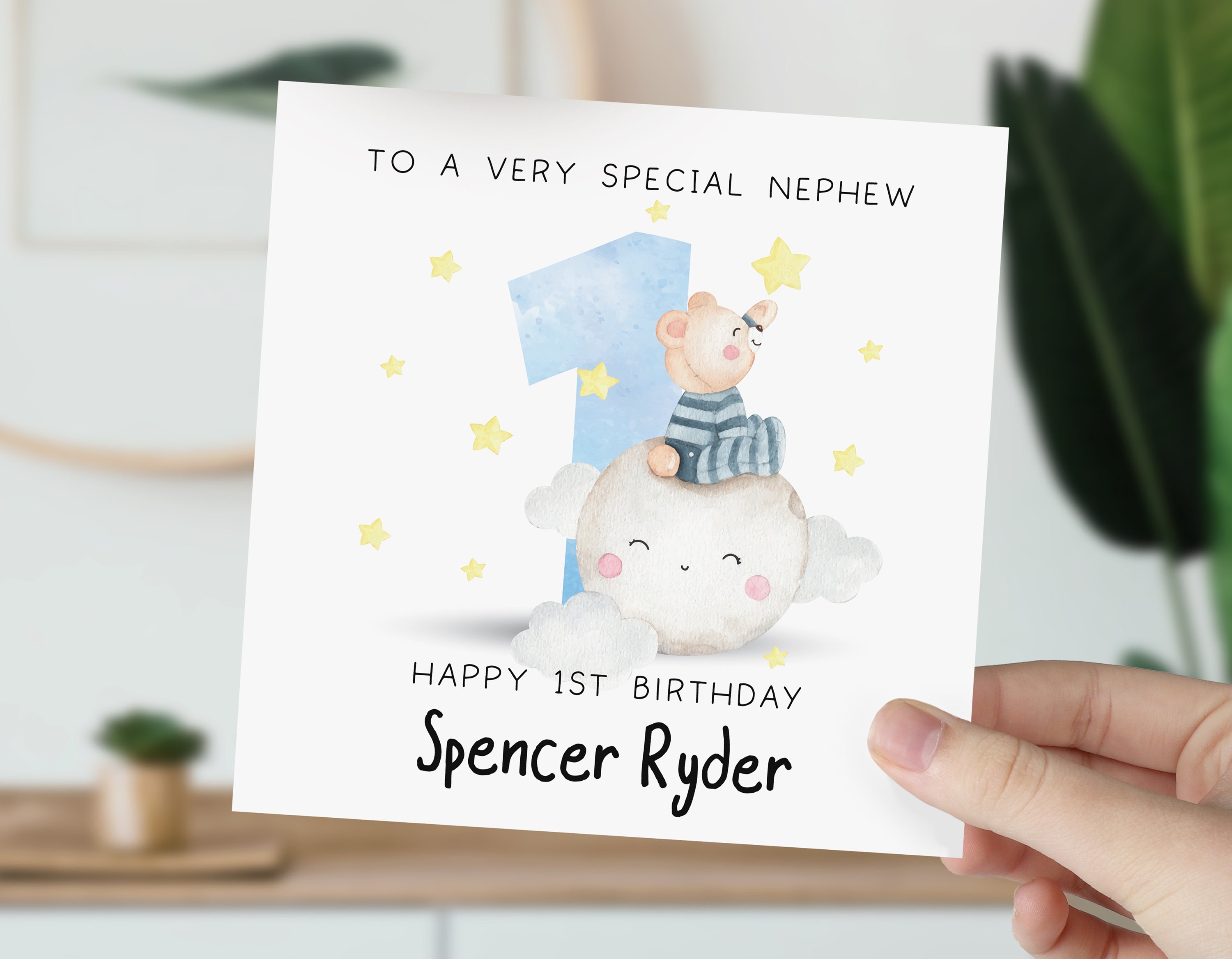 Biglietto di auguri personalizzato per il primo compleanno della nipote, regalo per il primo compleanno della nipote, nipote speciale, poesia per il primo compleanno della bambina - Italia
