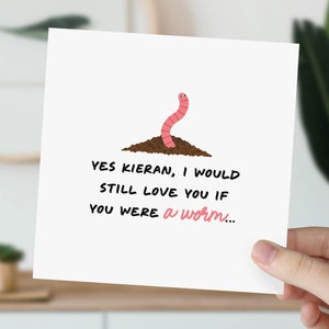 Carte d'anniversaire drôle de vers pour partenaire | Carte de blague pour lui, homme | Carte grossière pour elle | Carte d'anniversaire pour mari, petit ami, meilleure amie, meilleur ami