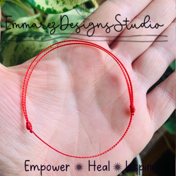 Red Kabbalah Bracelet | Friendship Bracelet | Red String of Fate Bracelet | Good Luck bracelet | Red Silk Bracelet | Protection