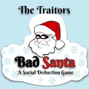 Bad Santa - Juego de fiesta de traidores imprimible para divertirse en la temporada festiva