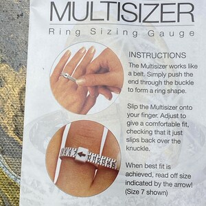 Multi-Sizer Adjustable Ring Sizing Gauge Tool for Wide Bands – Reusable Finger Sizer