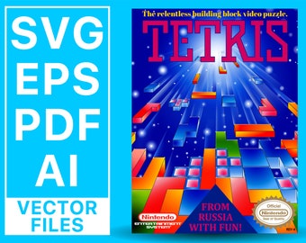 Tetris svg, ai, eps - High Quality Vector File Digital Download - NES