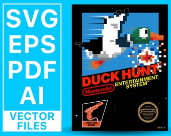 Duck Hunt svg, ai, eps - High Quality Vector File Digital Download - NES
