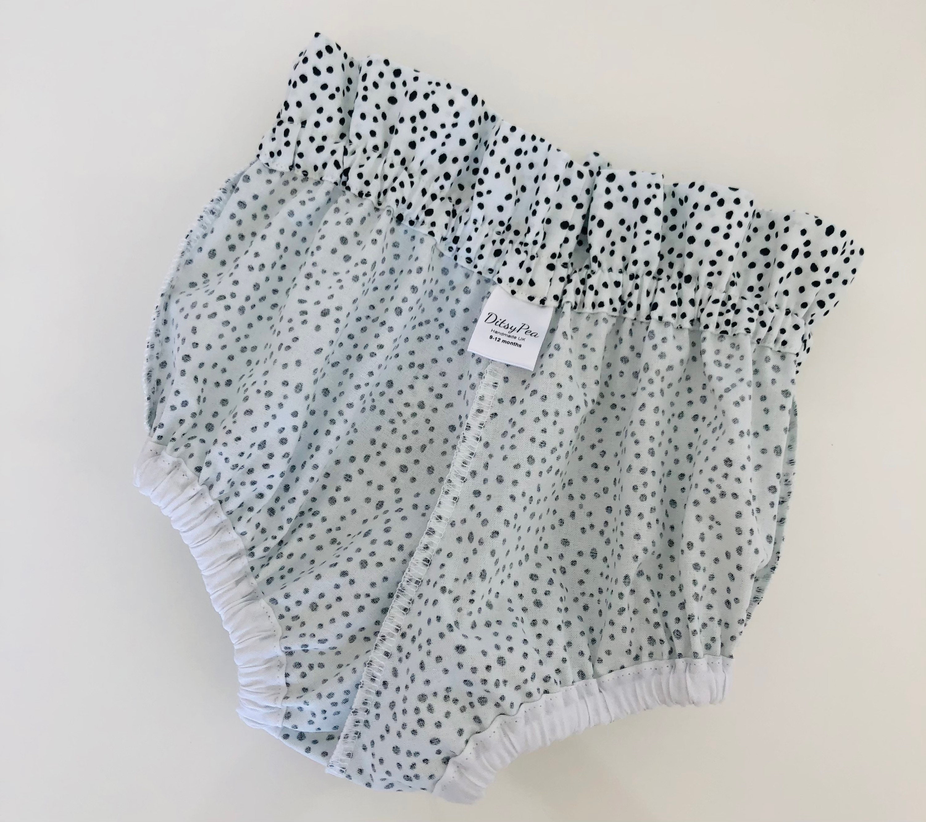 Black Dotty Baby Bloomer//baby Girl Bloomer Black and White Etsy