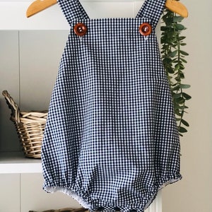Baby Romper - Gingham Romper - Available in Several Colors