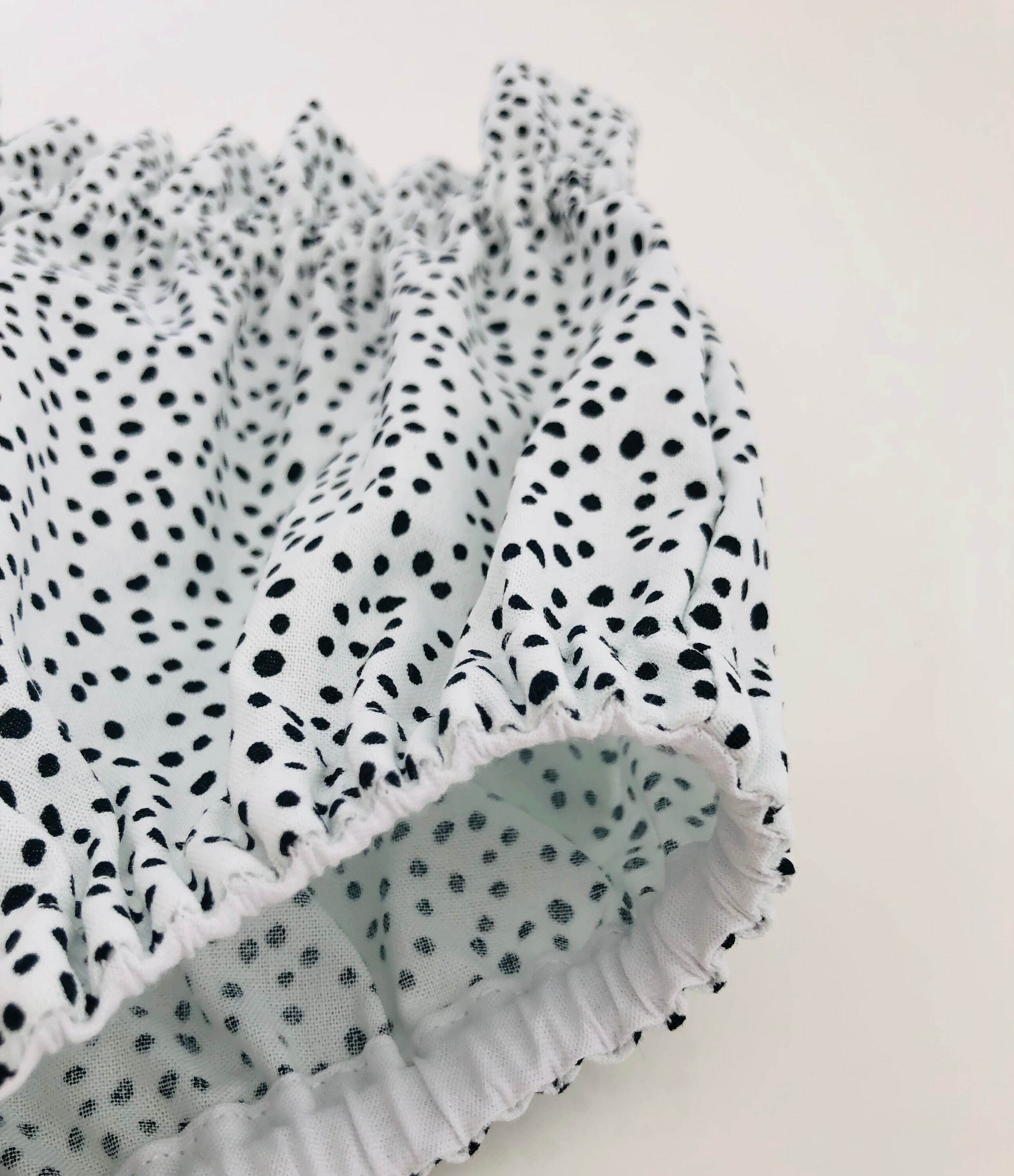 Black Dotty Baby Bloomer//baby Girl Bloomer Black and White Etsy