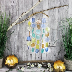 Window decoration shell wind chime pastel, window decoration, maritime decoration, wind chime