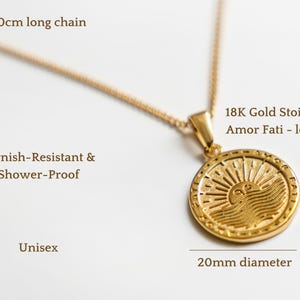 Amor Fati necklace features
