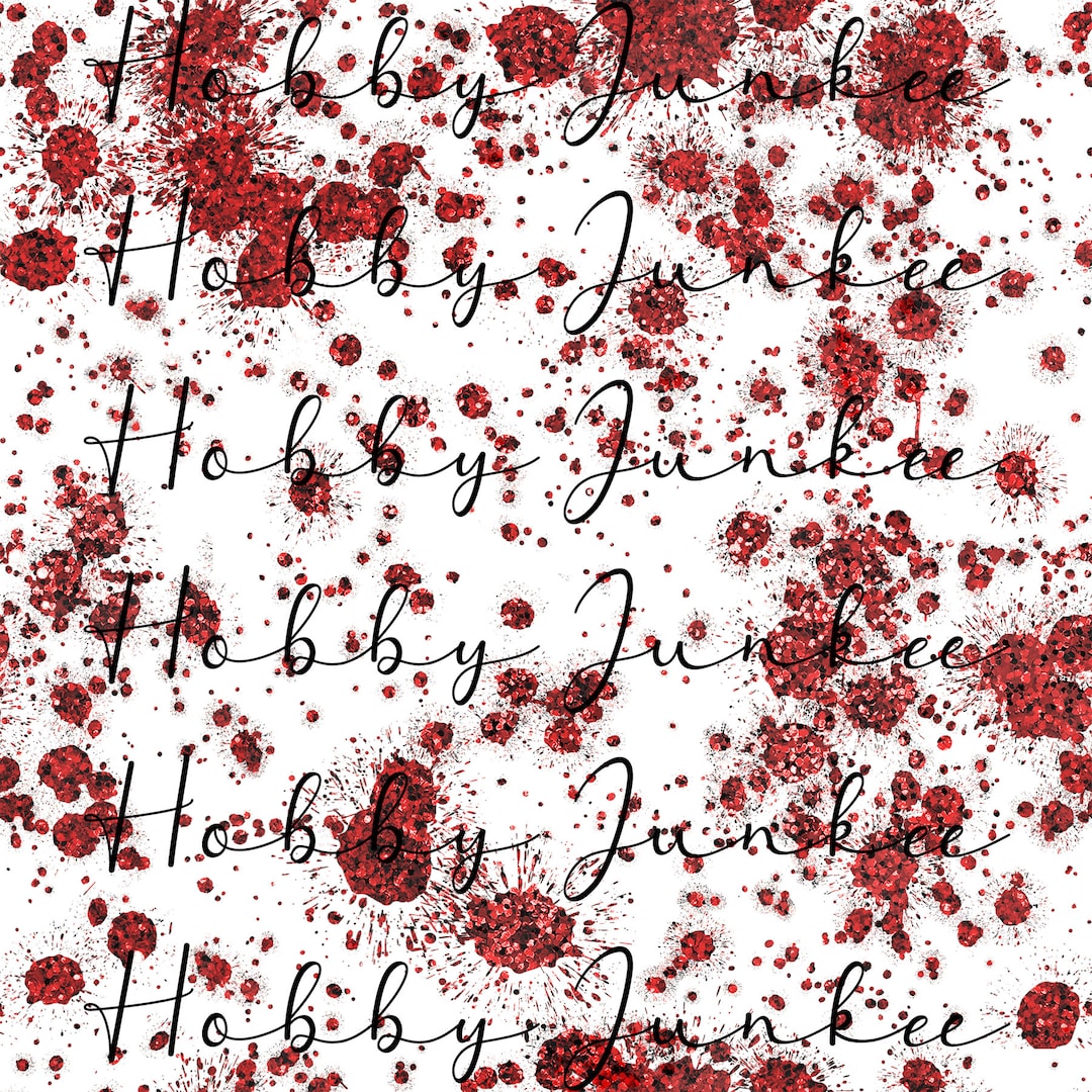 Red Glitter Blood Splatter Digital Seamless Limited Release - Etsy