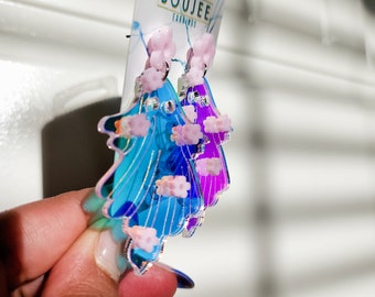 Translucent Ghost Earrings, Cute Halloween Spooky Jewelry