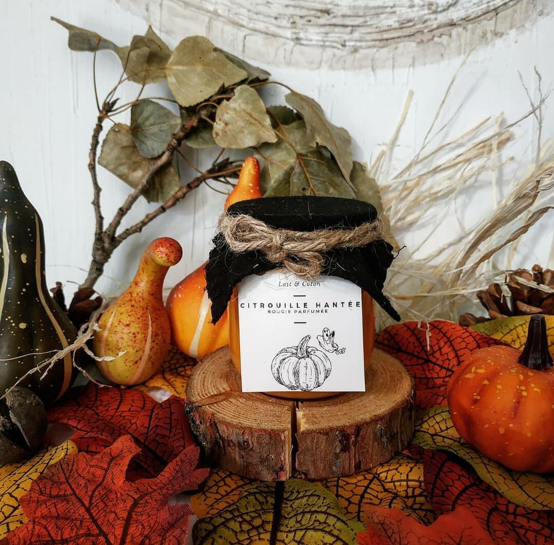 Bougie Senteur Citrouille Hantée