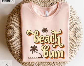 Beach bum svg, Beach bum png, Retro, Summer holiday design, Cricut Instant Download