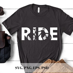 Mountainbike SVG-bestand, fietsen SVG, fietstocht | Commercieel gebruik