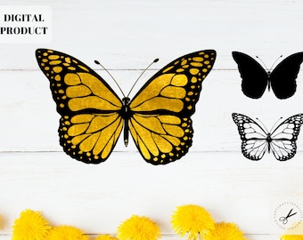 Monarch Butterfly svg | Layered Buttefly svg- Cricut Cutfile