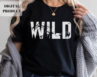 Wild svg, Stay wild svg, Camping svg, Camping life svg, camping sayings svg | Camping PNG | 2 Cricut SVG Bundle