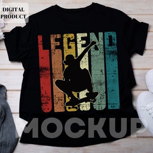 Skateboarding PNG, Skateboarder PNG, Skateboarding Legende Shirt png | Sublimations- und Druckdesign