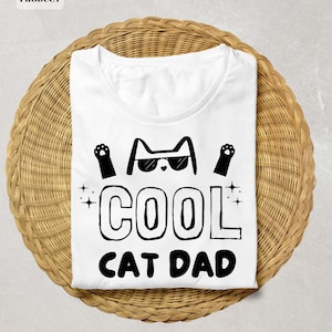 Coole Katze Papa svg, Bester Katzenpapa svg, Katzenpapa png, Cricut svg, PNG EPS Instant Download
