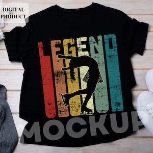 Eislaufen PNG, Eislaufen PNG, Eislaufen Legende Shirt PNG | Sublimations- und Druckdesign