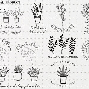 Plant Mom svg, lustige Pflanze svg, Plant Lady svg, Hauspflanze svg, Crazy Plant Lady svg, Gartenarbeit svg, Gärtner svg -Cricut Bundle